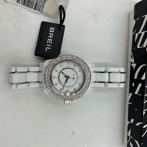 Women’s Breil ceramic watch with  Crystal, Bezzel, and face NWT